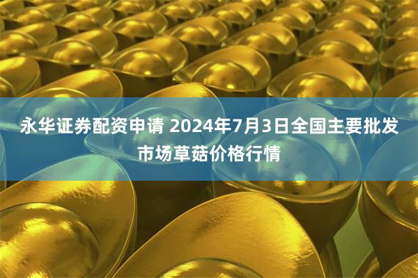 永华证券配资申请 2024年7月3日全国主要批发市场草菇价格行情