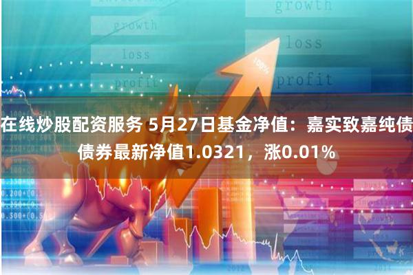 在线炒股配资服务 5月27日基金净值：嘉实致嘉纯债债券最新净值1.0321，涨0.01%