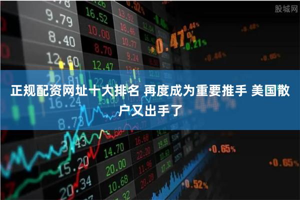 正规配资网址十大排名 再度成为重要推手 美国散户又出手了