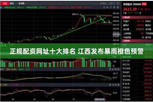 正规配资网址十大排名 江西发布暴雨橙色预警