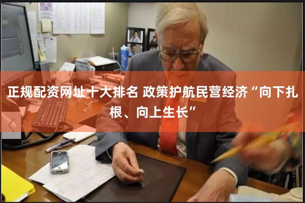 正规配资网址十大排名 政策护航民营经济“向下扎根、向上生长”